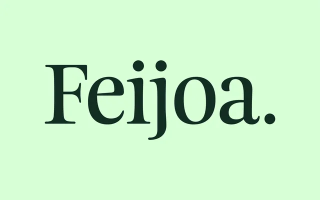 Feijoa specimen from Klim Type Foundry