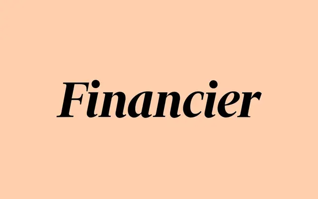 Financier Display specimen from Klim Type Foundry