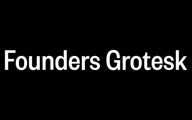 Founders Grotesk Condensed specimen from Klim Type Foundry