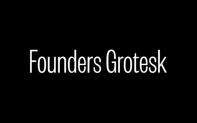 Founders Grotesk X-Condensed specimen from Klim Type Foundry
