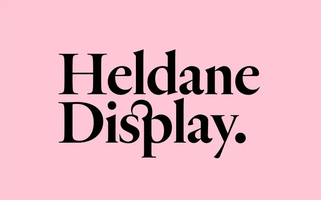 Heldane Display specimen from Klim Type Foundry