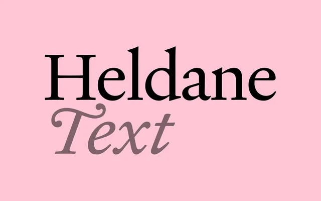 Heldane Text specimen from Klim Type Foundry