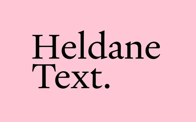 Heldane Text specimen from Klim Type Foundry