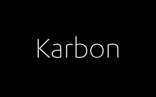 Karbon specimen from Klim Type Foundry