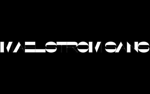 Maelstrom Sans specimen from Klim Type Foundry