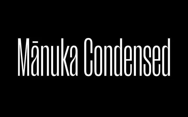 Mānuka Condensed specimen from Klim Type Foundry