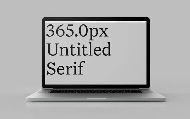 Untitled Serif specimen from Klim Type Foundry