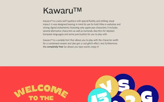 Kawaru™ specimen from Kobu Foundry