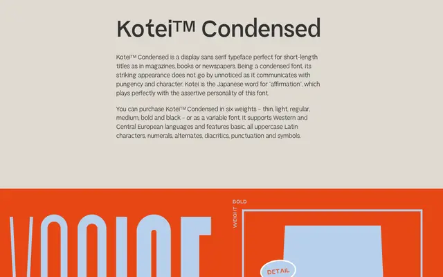 Kotei™ Condensed specimen from Kobu Foundry
