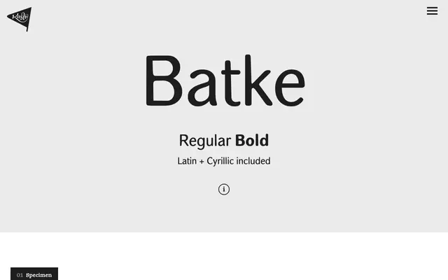 Batke specimen from Kostic Type