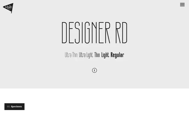 Designer RD specimen from Kostic Type