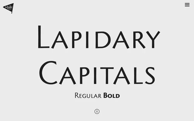Lapidary Capitals specimen from Kostic Type