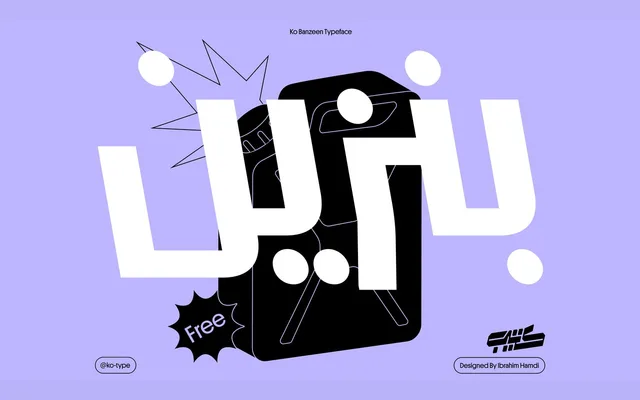 Banzeen Typeface specimen from Kotype
