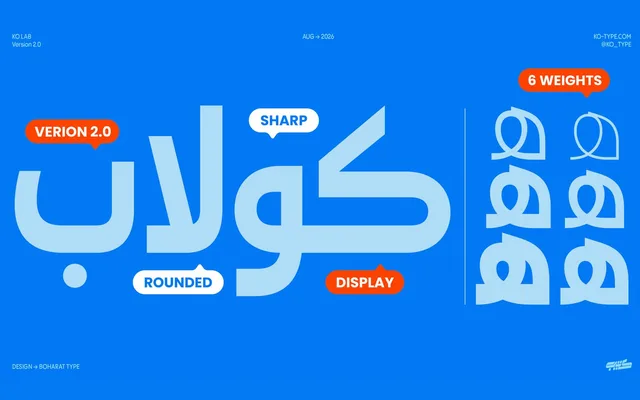 KO Lab Typeface V2 specimen from Kotype