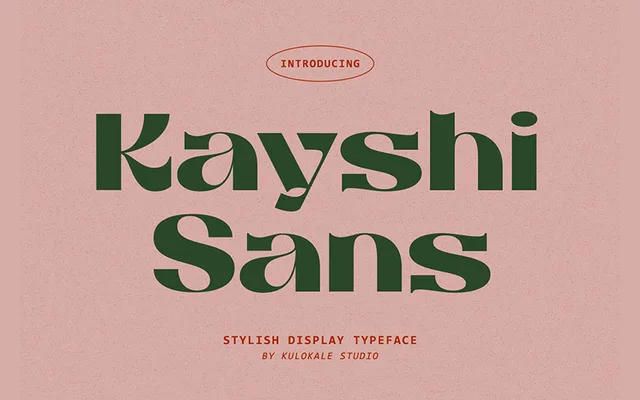 Kayshi Sans Font specimen from Kulokale
