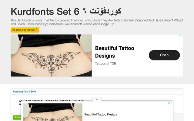 Kurdfonts Unicode Set 6 specimen from KurdFonts