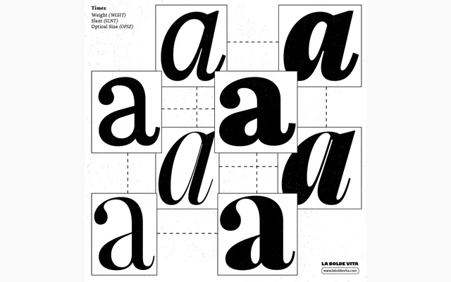 Timez specimen from La Bolde Vita