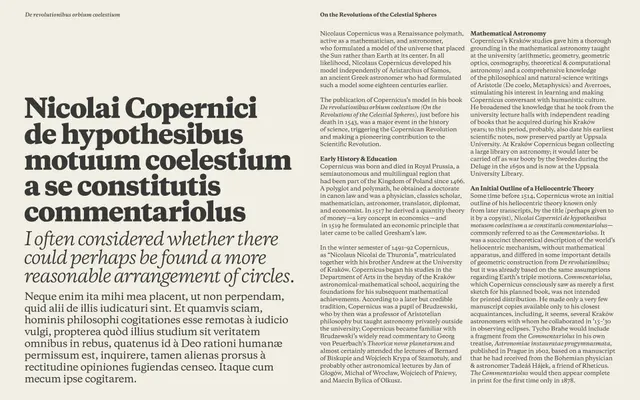 Copernicus specimen from Labor and Wait