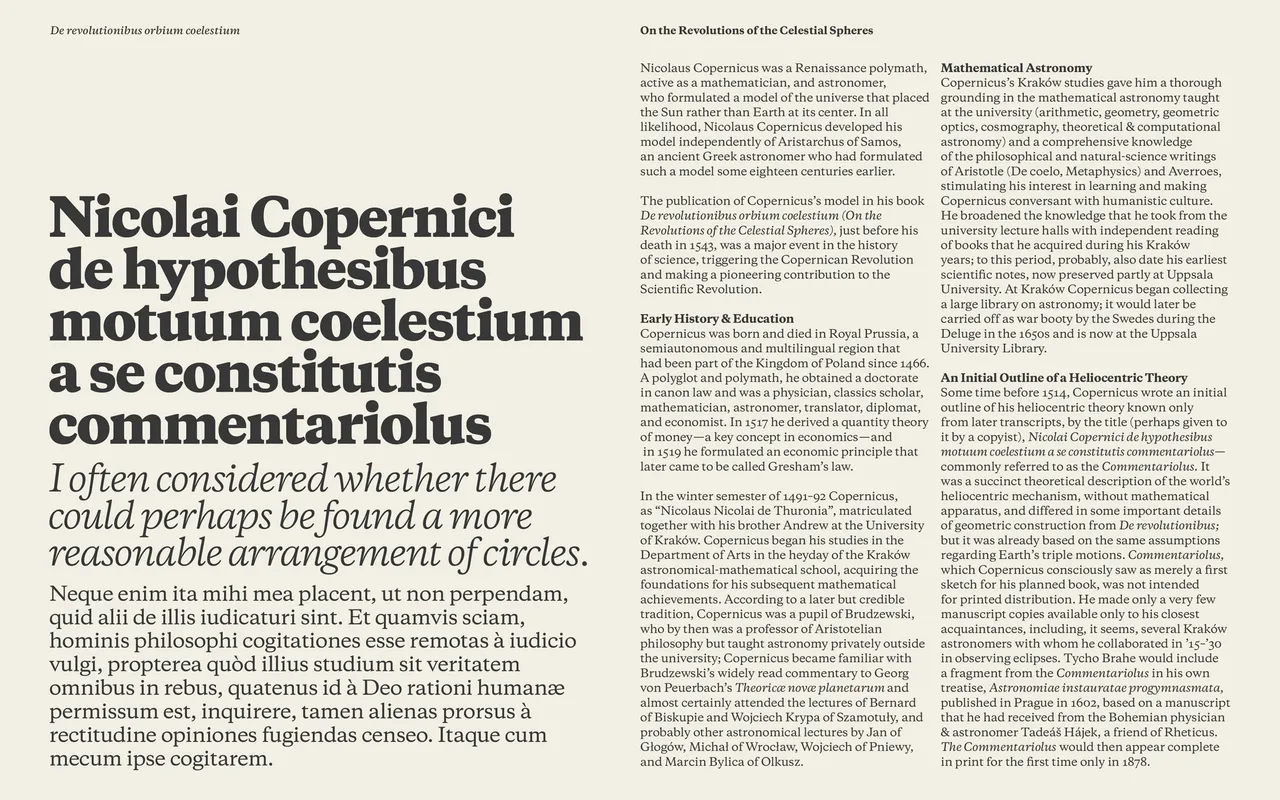Copernicus specimen from Labor and Wait