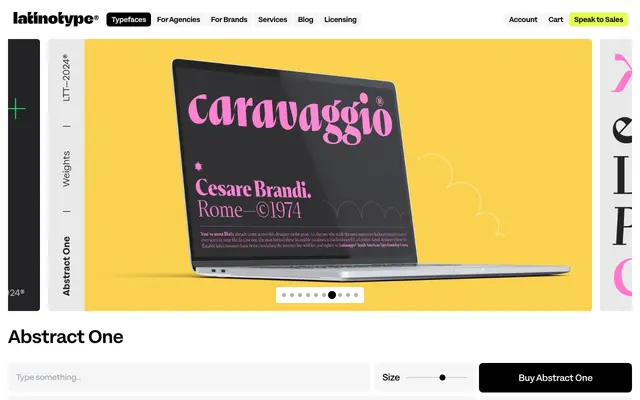 Abstract One specimen from Latinotype