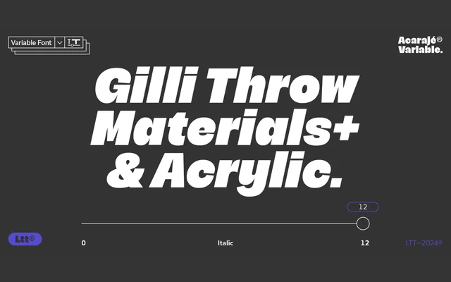Acaraje Variable specimen from Latinotype