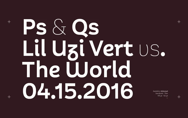 Aestetico specimen from Latinotype