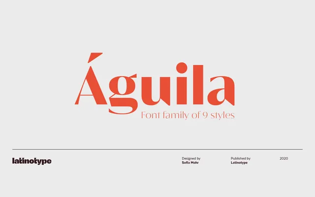 Aguila specimen from Latinotype