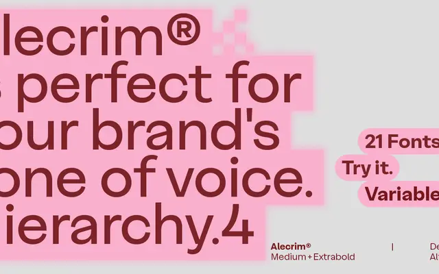 Alecrim specimen from Latinotype