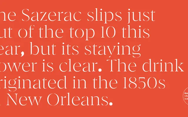Amarela Stencil specimen from Latinotype