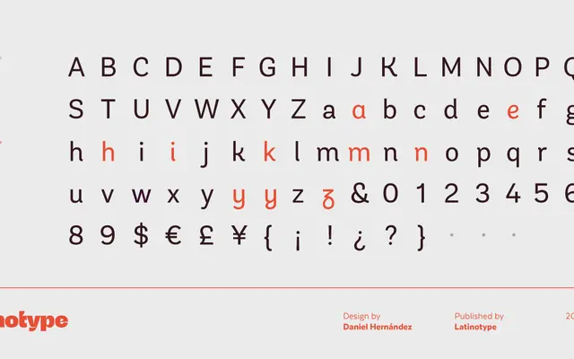 Andes Neue specimen from Latinotype