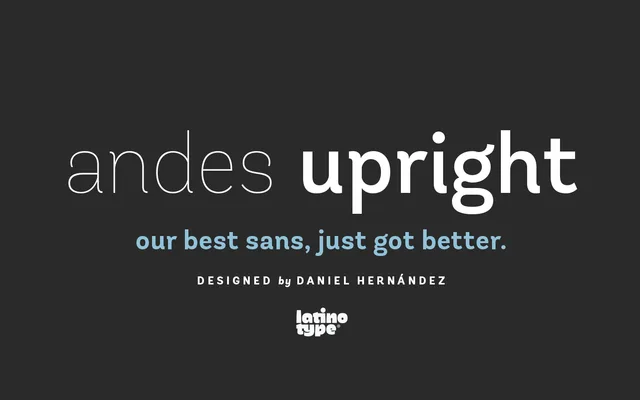 Andes specimen from Latinotype