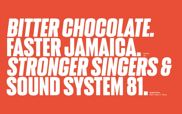 Anguita Sans specimen from Latinotype