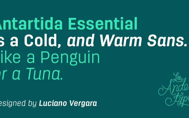 Antartida Essential specimen from Latinotype