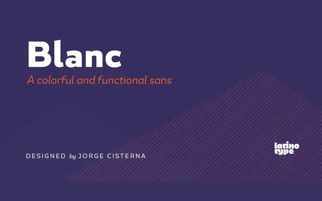 Blanc specimen from Latinotype