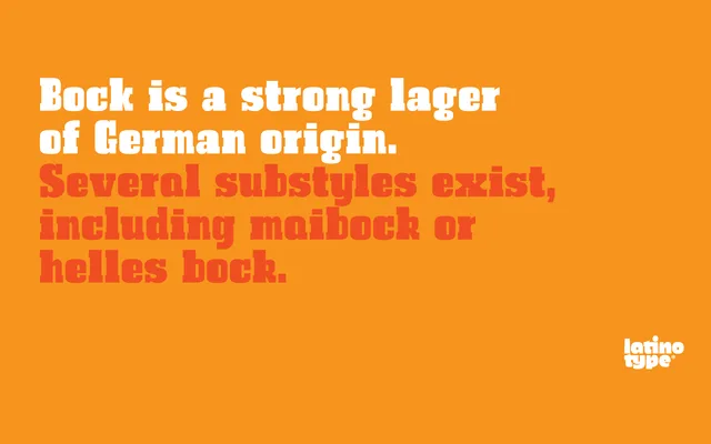 Bock specimen from Latinotype