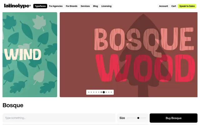 Bosque specimen from Latinotype