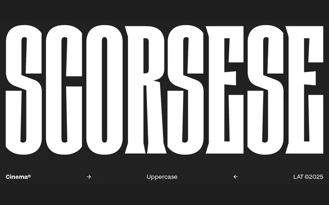 Cinema specimen from Latinotype