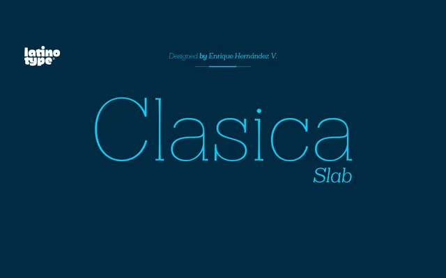 Clasica Slab specimen from Latinotype