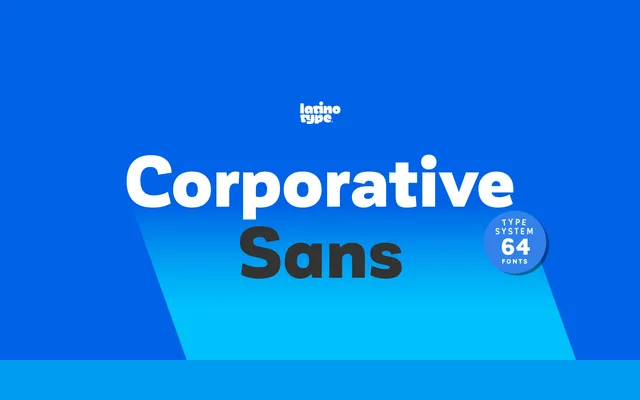 Corporative Sans specimen from Latinotype