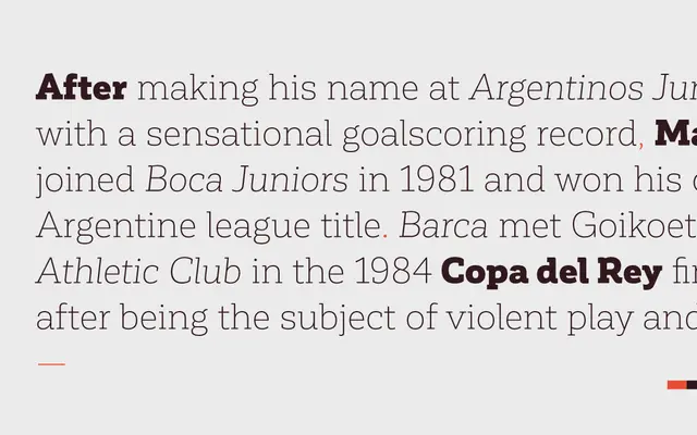 Corporative Slab specimen from Latinotype