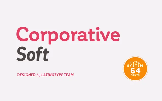 Corporative Soft Complete specimen from Latinotype