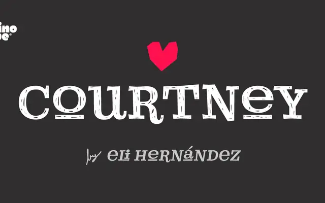 Courtney specimen from Latinotype