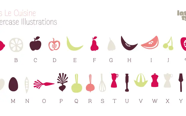 Dans Le Cuisine specimen from Latinotype