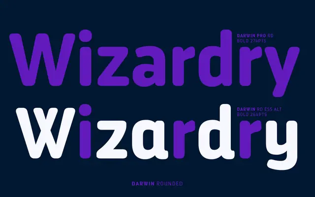 Darwin Rounded specimen from Latinotype