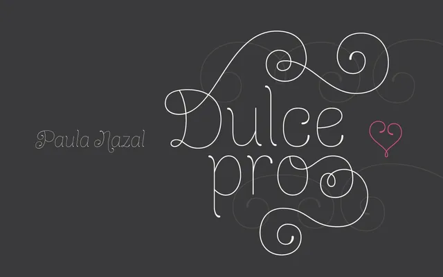 Dulce Pro specimen from Latinotype