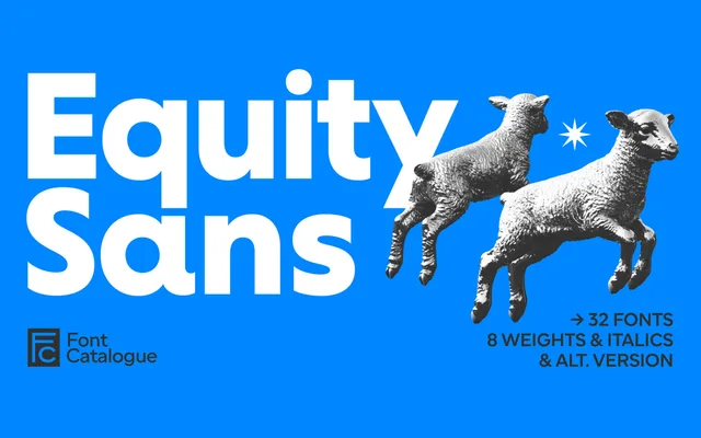 Equity Sans specimen from Latinotype
