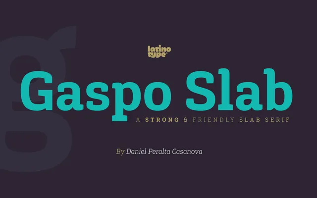 Gaspo Slab specimen from Latinotype
