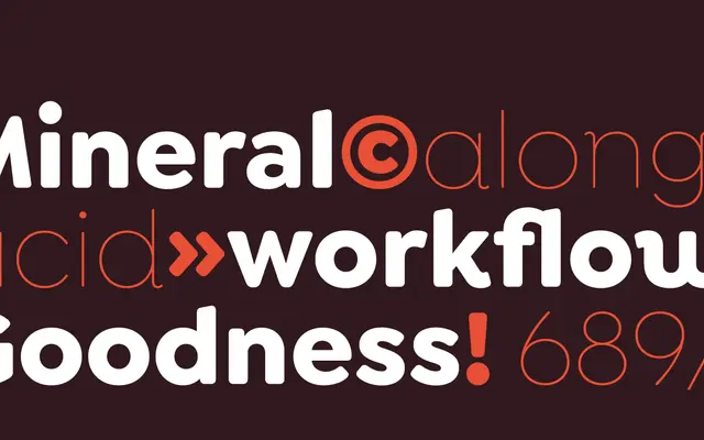 Goldplay specimen from Latinotype