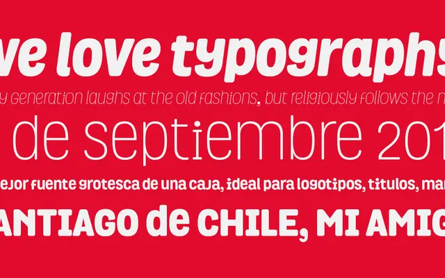 Grota Rounded specimen from Latinotype