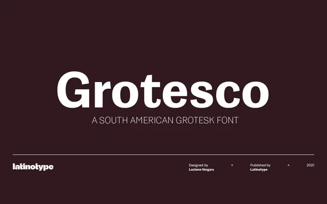 Grotesco specimen from Latinotype